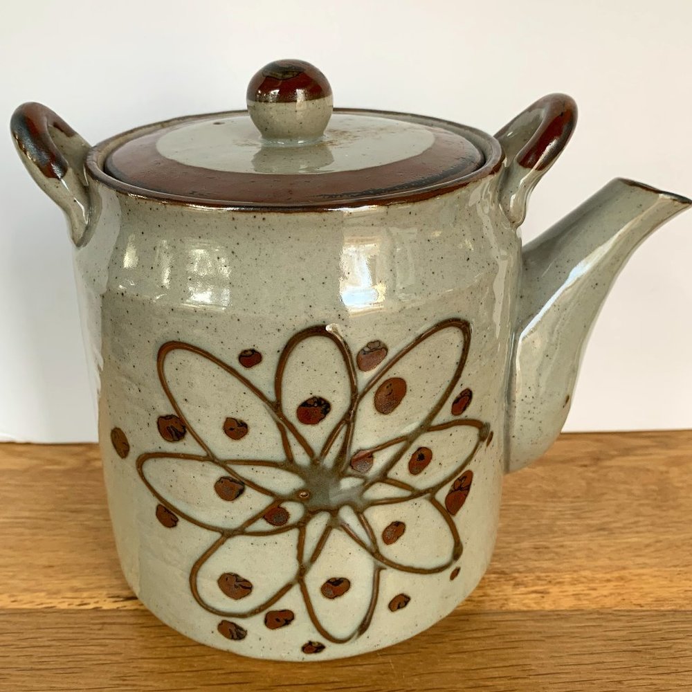 VTG Teapot Stoneware Otagiri Atomic